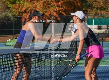 Thumbnail 1 in NCHSAA 3A Tennis Individual Final photogallery.