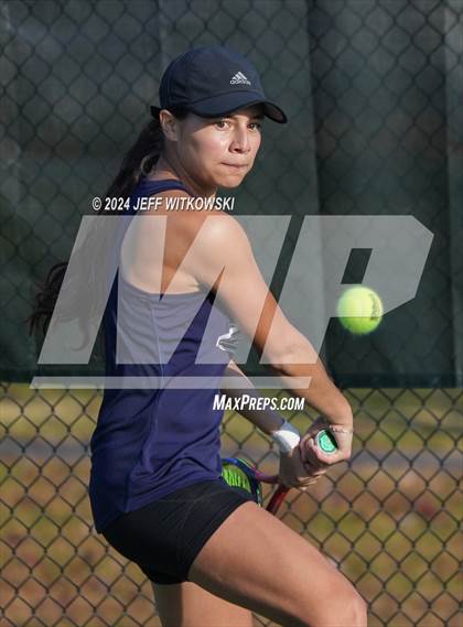 Thumbnail 1 in NCHSAA 3A Tennis Individual Final photogallery.
