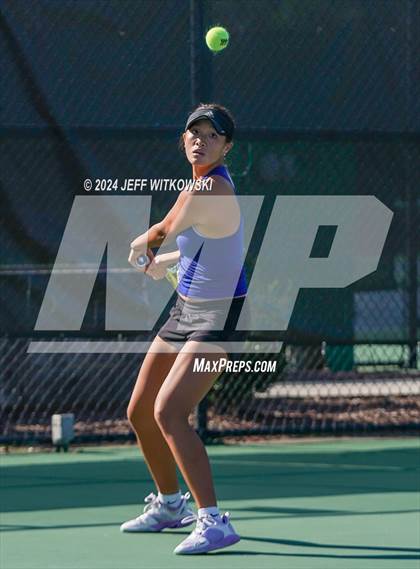 Thumbnail 3 in NCHSAA 3A Tennis Individual Final photogallery.