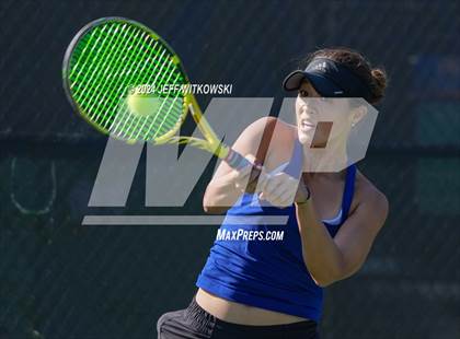 Thumbnail 3 in NCHSAA 3A Tennis Individual Final photogallery.