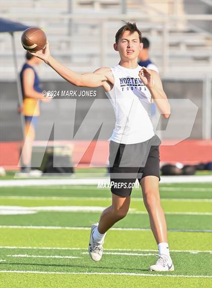 Thumbnail 3 in Northwest Christian vs. Bourgade Catholic (Goldwater 7 on 7 Tournament) photogallery.