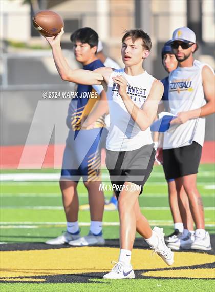 Thumbnail 2 in Northwest Christian vs. Bourgade Catholic (Goldwater 7 on 7 Tournament) photogallery.