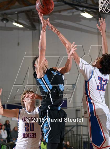 Thumbnail 1 in Clovis North vs. Christian Brothers (St. Hope Elite Classic) photogallery.