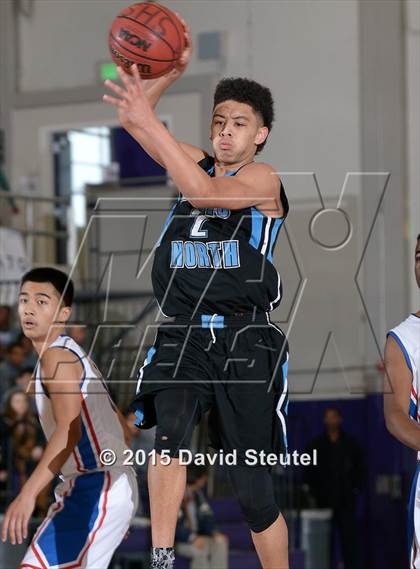 Thumbnail 1 in Clovis North vs. Christian Brothers (St. Hope Elite Classic) photogallery.