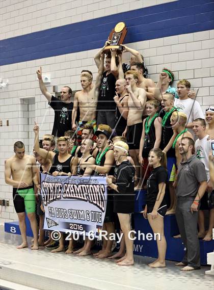 Thumbnail 1 in CHSAA 5A Swimming Championships (Podium/Awards) photogallery.