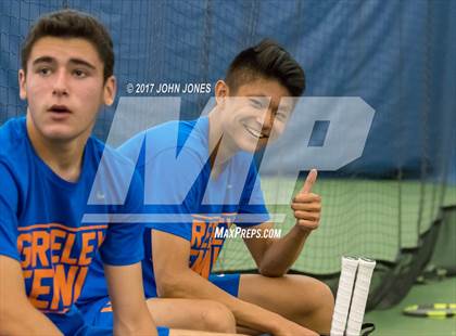 Thumbnail 1 in NYSPHSAA Championships (Main Doubles Final) photogallery.