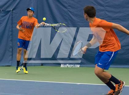 Thumbnail 3 in NYSPHSAA Championships (Main Doubles Final) photogallery.