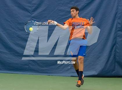 Thumbnail 1 in NYSPHSAA Championships (Main Doubles Final) photogallery.