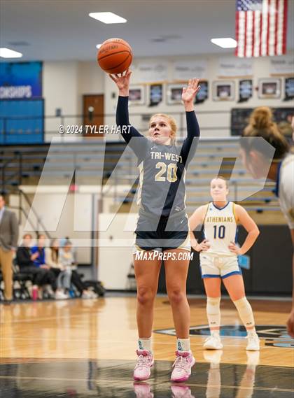 Thumbnail 3 in Tri-West Hendricks vs. Crawfordsville (IHSAA 4A Sectional 25 First Round) photogallery.