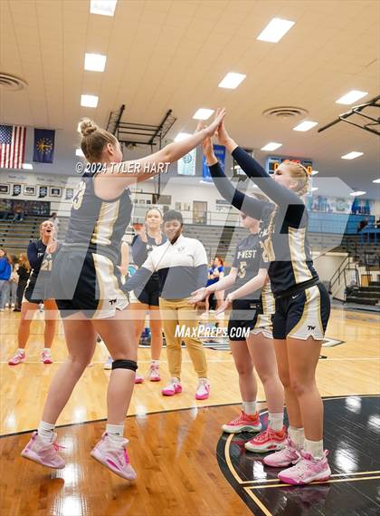 Thumbnail 2 in Tri-West Hendricks vs. Crawfordsville (IHSAA 4A Sectional 25 First Round) photogallery.