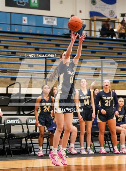 Thumbnail 3 in Tri-West Hendricks vs. Crawfordsville (IHSAA 4A Sectional 25 First Round) photogallery.