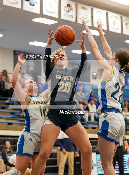 Thumbnail 2 in Tri-West Hendricks vs. Crawfordsville (IHSAA 4A Sectional 25 First Round) photogallery.