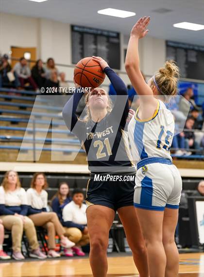 Thumbnail 3 in Tri-West Hendricks vs. Crawfordsville (IHSAA 4A Sectional 25 First Round) photogallery.