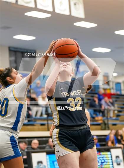 Thumbnail 1 in Tri-West Hendricks vs. Crawfordsville (IHSAA 4A Sectional 25 First Round) photogallery.