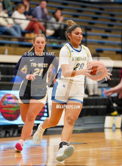 Thumbnail 1 in Tri-West Hendricks vs. Crawfordsville (IHSAA 4A Sectional 25 First Round) photogallery.
