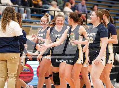 Thumbnail 3 in Tri-West Hendricks vs. Crawfordsville (IHSAA 4A Sectional 25 First Round) photogallery.