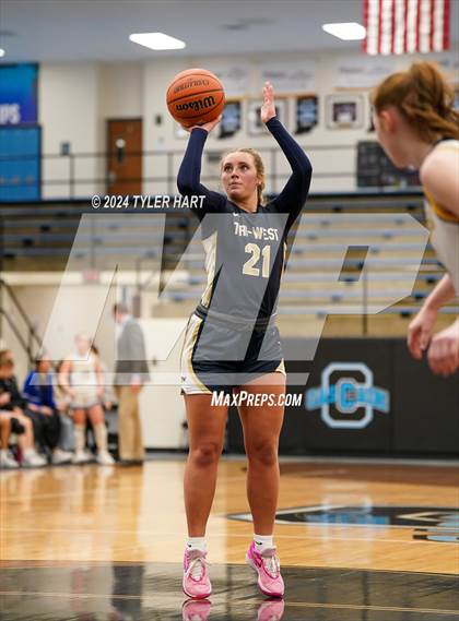 Thumbnail 3 in Tri-West Hendricks vs. Crawfordsville (IHSAA 4A Sectional 25 First Round) photogallery.