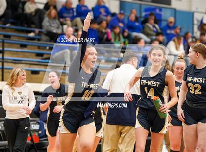 Thumbnail 3 in Tri-West Hendricks vs. Crawfordsville (IHSAA 4A Sectional 25 First Round) photogallery.