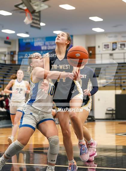 Thumbnail 3 in Tri-West Hendricks vs. Crawfordsville (IHSAA 4A Sectional 25 First Round) photogallery.
