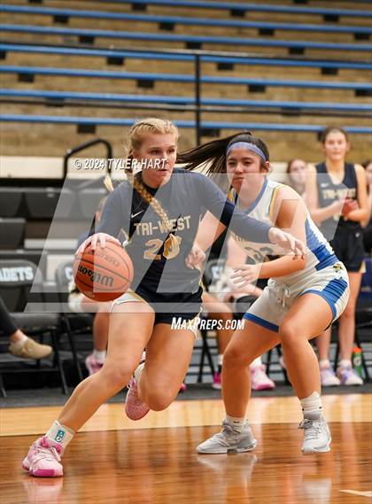 Thumbnail 3 in Tri-West Hendricks vs. Crawfordsville (IHSAA 4A Sectional 25 First Round) photogallery.