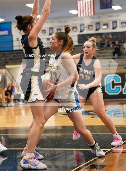 Thumbnail 2 in Tri-West Hendricks vs. Crawfordsville (IHSAA 4A Sectional 25 First Round) photogallery.