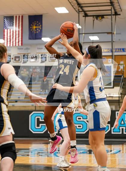 Thumbnail 3 in Tri-West Hendricks vs. Crawfordsville (IHSAA 4A Sectional 25 First Round) photogallery.