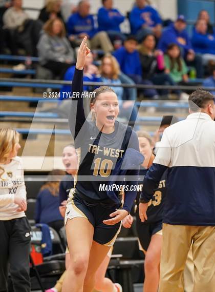 Thumbnail 2 in Tri-West Hendricks vs. Crawfordsville (IHSAA 4A Sectional 25 First Round) photogallery.