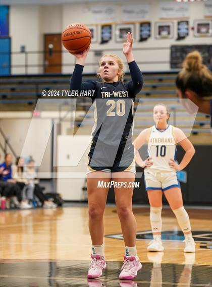 Thumbnail 2 in Tri-West Hendricks vs. Crawfordsville (IHSAA 4A Sectional 25 First Round) photogallery.