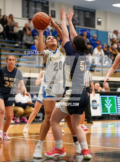 Thumbnail 2 in Tri-West Hendricks vs. Crawfordsville (IHSAA 4A Sectional 25 First Round) photogallery.