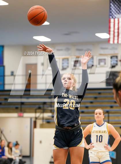 Thumbnail 1 in Tri-West Hendricks vs. Crawfordsville (IHSAA 4A Sectional 25 First Round) photogallery.