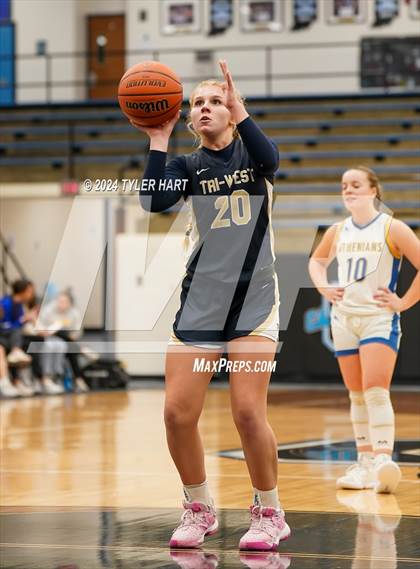 Thumbnail 2 in Tri-West Hendricks vs. Crawfordsville (IHSAA 4A Sectional 25 First Round) photogallery.