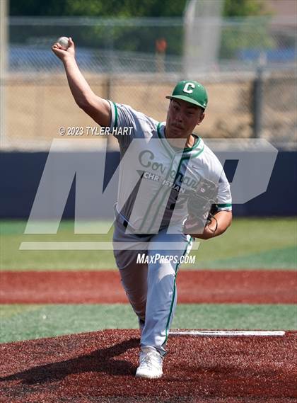 Thumbnail 3 in Brownstown Central vs. Covenant Christian (IHSAA 2A Semi-State Semi-Final at Mooresville) photogallery.