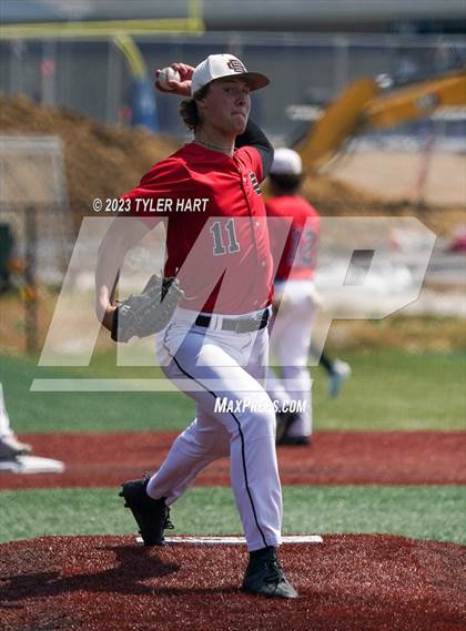 Thumbnail 2 in Brownstown Central vs. Covenant Christian (IHSAA 2A Semi-State Semi-Final at Mooresville) photogallery.