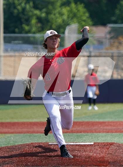 Thumbnail 2 in Brownstown Central vs. Covenant Christian (IHSAA 2A Semi-State Semi-Final at Mooresville) photogallery.