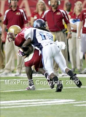 Thumbnail 3 in Camden County vs. Brookwood (Kickoff Classic) photogallery.