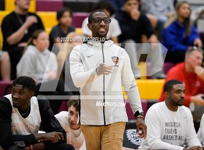 Thumbnail 1 in Wasatch Academy vs. AZ Compass Prep National (Hoophall West Invitational) photogallery.