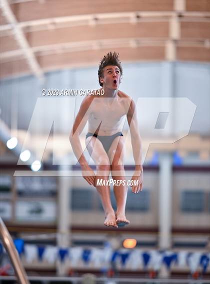 Thumbnail 1 in UIL Region IV-6A Boys Diving Finals photogallery.
