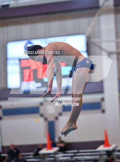 Thumbnail 1 in UIL Region IV-6A Boys Diving Finals photogallery.