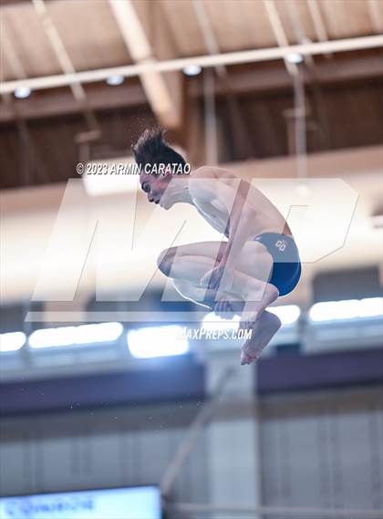 Thumbnail 3 in UIL Region IV-6A Boys Diving Finals photogallery.