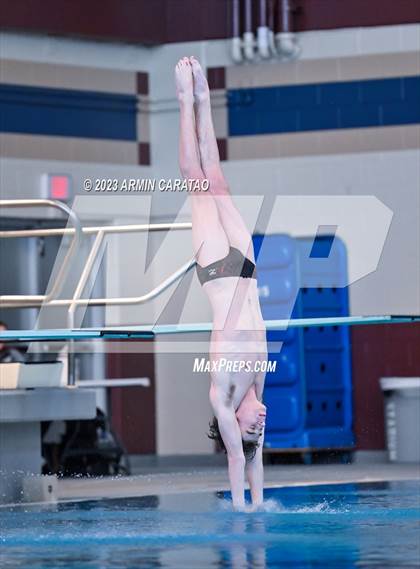 Thumbnail 3 in UIL Region IV-6A Boys Diving Finals photogallery.
