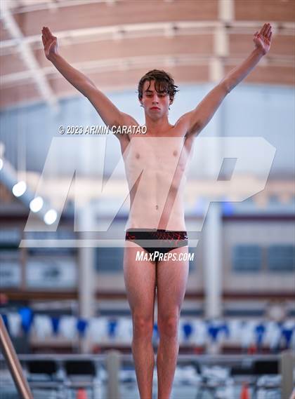 Thumbnail 1 in UIL Region IV-6A Boys Diving Finals photogallery.