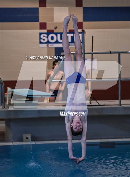 Thumbnail 1 in UIL Region IV-6A Boys Diving Finals photogallery.