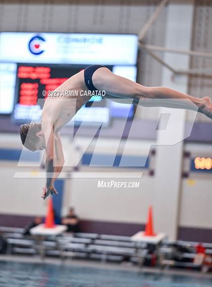 Thumbnail 2 in UIL Region IV-6A Boys Diving Finals photogallery.