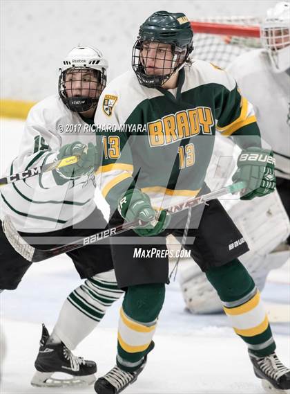 Thumbnail 2 in Bishop Brady @ Manchester Central (NHIAA 1st Round Playoff) photogallery.