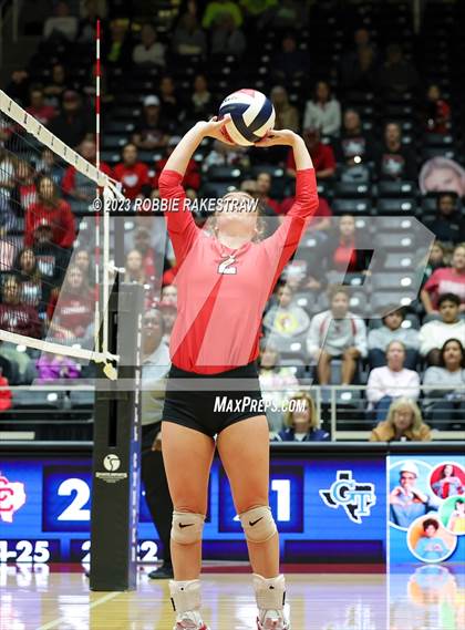 Thumbnail 3 in Columbus vs. Gunter (UIL 3A Volleyball Semifinal) photogallery.