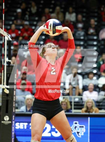 Thumbnail 3 in Columbus vs. Gunter (UIL 3A Volleyball Semifinal) photogallery.