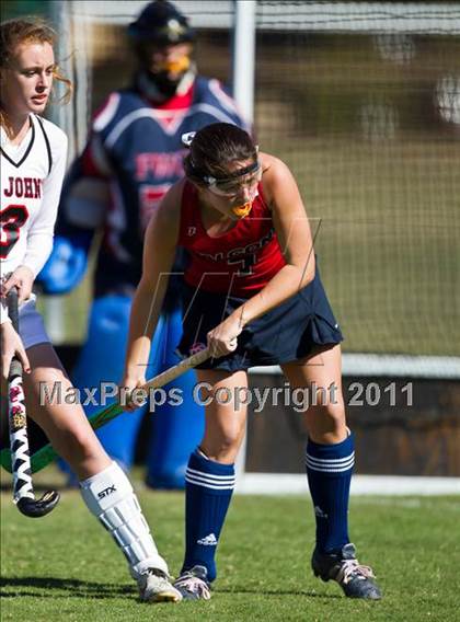 Thumbnail 1 in St. John's vs Country Day (Southwest Prep D1 State Playoffs) photogallery.