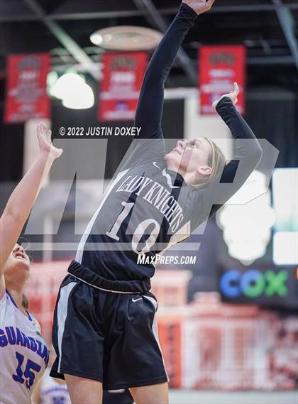 Thumbnail 3 in GV Christian vs. Round Mountain (NIAA Class 1A State Girls Quarterfinal) photogallery.