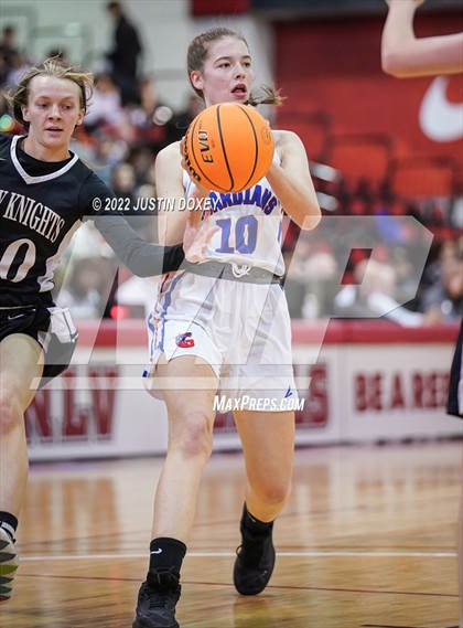 Thumbnail 3 in GV Christian vs. Round Mountain (NIAA Class 1A State Girls Quarterfinal) photogallery.