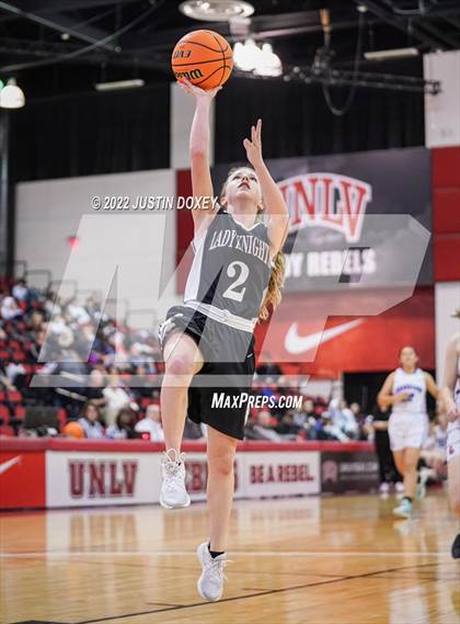 Thumbnail 2 in GV Christian vs. Round Mountain (NIAA Class 1A State Girls Quarterfinal) photogallery.